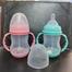 New Baby Wide Neck Feeding Bottle 180ml With Handle Anti Choking Drop Resistant Any Color image