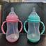 New Baby Wide Neck Feeding Bottle 240ml With Handle Anti Choking Drop Resistant Any Color image