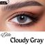 New Bella Cloudy Gray Color Contact Lens With Regular Kit Box For Men and Women. 1 Pair Bella Color Contact Lens For Eye Makeup and Cosmetics. Bella Elite Series image