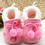 New Born Baby Soft Sole CN Winter Shoes -1Pair - Pink Color (0-10 Month) image