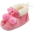 New Born Baby Soft Sole CN Winter Shoes -1Pair - Pink Color (0-10 Month) image
