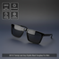 New DX11C Trendy Look Very Stylish Black Sunglass For Men image