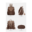 New Design Women Backpack Nylon Waterproof New Texture Oxford Cloth Women’s Backpack Coffee image