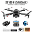 S151 Mini Rc Drone 4K Profesional With ESC Three HD Camera Intelligent Obstacle Avoidance Drone image