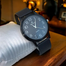 New Fashionable Stainless Analogue Hand Watch For Men's - Black image