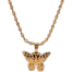 New Hollow Double Metal Butterfly Necklace Pendant For Women image