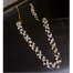 New Korea Rhinestones Shiny Fashion Beautiful Pearl Bow Necklace For Women image