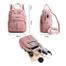 New Leisure Nylon Ladies China Backpack Pink image