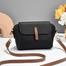 New Pu Leather Single Shoulder Niche Light Luxury Women S Bag Black image