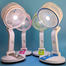 New Rechargeable Folding Table Fan with Led Light image