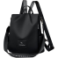 New Texture Oxford Cloth Women’s Backpack- Black image