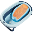 Newborn baby foldable bathtub with soft rubber reclining board (Any Color) image