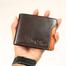 Next Leather Brand.New Design Premium Quality Orginal Leather Chocolate Wallat image