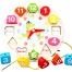 Nini Toys Seton Wooden Clock for Kids to Learn About Time image