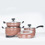 Noah Non -Stick Frypan Marble Quoted Set Walnut Brown 7 Pcs Set image