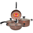Noah Non -Stick Frypan Marble Quoted Set Walnut Brown 7 Pcs Set image