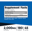 Nutricost D Aspartic Acid 2000mg 180 Capsules image