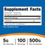 Nutricost L-Glutamine Powder-500gm image
