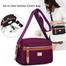 Nylon Fashion Cross Body Bag Lightweight Portable Shoulder Bag Purple Color image