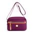 Nylon Fashion Cross Body Bag Lightweight Portable Shoulder Bag Purple Color image