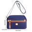 Nylon Fashion Cross Body Bag Lightweight Portable Shoulder Bag Royal Blue Color image