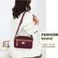 Nylon Fashion Cross Body Bag Lightweight Portable Shoulder Bag Purple Color image