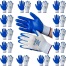 Nylon Rubber Coated Safety Hand Gloves For Industrial Household Bike Riding Hand Gloves 12 Pair image