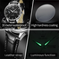 OLEVS 2933 PU Leather Analog Wrist Watch For Men image