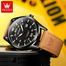 OLEVS 9962 Fashion Men Watch With Leather Strap image