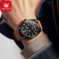 OLEVS 9962 Fashion Men Watch With Leather Strap image