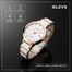 OLEVS LADIES LUXURY BRAND WATCH FOR WOMEN WATERPROOF STAINLESS STEEL CERAMICS QUARTZ CLOCK FEMALE CALENDAR WRIST WATCH FOR GIFT image