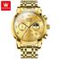 OLEVS Men's Watch Waterproof Diamond set Dial Chronograph Luminous Calendar Stainless Steel Strap with Gift Box image