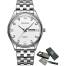 OLEVS Simple Business Men Watch Date and Week Male Clock Quartz Dial Luminous Hands Calendar Man's Bracelets Wristwatches image