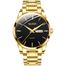 OLEVS waterproof stainless steel date and day quartz watch for mens image