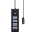 ORICO 4 Ports Type-C HUB PW4U-C3-BK image