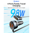 ORICO 98W Car-Mounted Charger CC-98AC-BK image