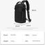 OZUKO 9879 Men's Polyester Water-Resistant Sling Backpack Adjustable Shoulder Strap Sling Bag image