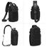 OZUKO 9879 Men's Polyester Water-Resistant Sling Backpack Adjustable Shoulder Strap Sling Bag image