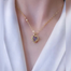 Ocean Heart Stone Love Shape Neckless for Stylish Girls or Women image