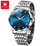 Olevs 3620 CH Couple Blue Watch image