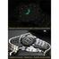 Olevs Golden And Silver Two Tone Stainless Steel Analoge Wrist Watch For Men - Black And Silver And Golden image