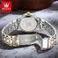 Olevs Silver and Golden Two Tone Stainless Steel Analog Wrist Watch For Men image