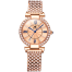 Olevs 9942 Stainless Steel Bracelet Quartz Watch for Women Fashion Waterproof Diamond Encrusted Luxury Wristwatch Women image