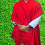 One Colour Woolen Shawl Or Chador For Men and Women - Red image