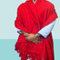 One Colour Woolen Shawl Or Chador For Men and Women - Red image