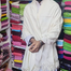 One Colour Woolen Shawl Or Chador For Men and Women - White image