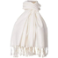One Colour Woolen Shawl Or Chador For Men and Women - White image