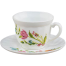 Opal Glass Cup and Saucer 1 Pcs image