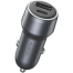 Oraimo Car Charger (OCC-73D)- Dark Chrome image
