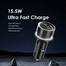 Oraimo Highway 15 15.5W 2 Ports Black Car Charger (Dual USB) OCC-1152D image